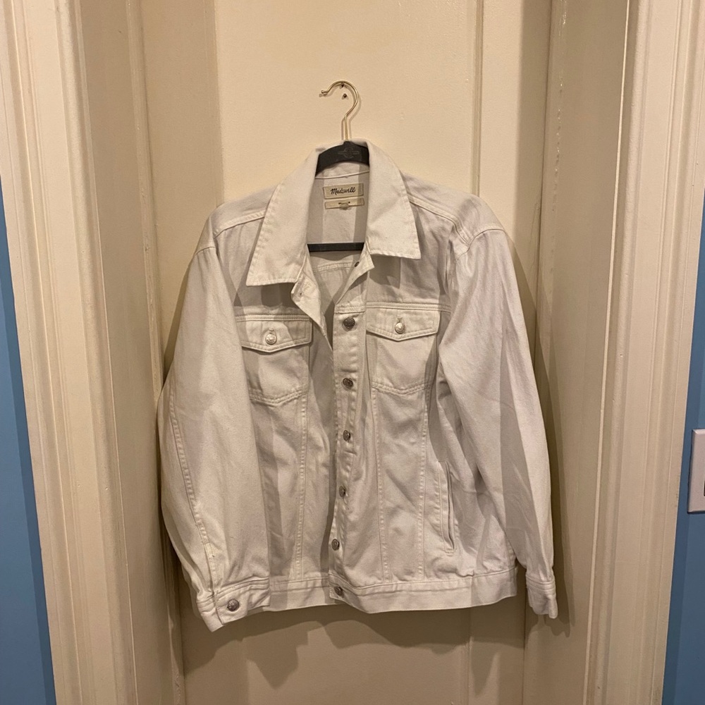 Madewell Oversized Women’s White Denim Jacket